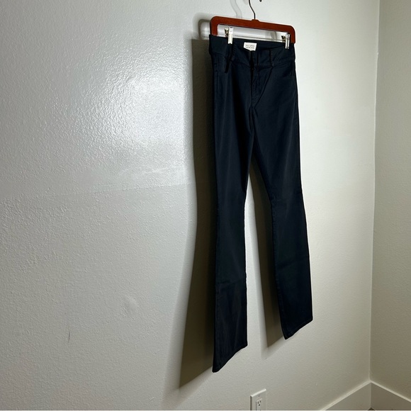 Nili Lotan Washed Black Wide Flare Leg Trouser Pant Size 2 - Picture 5 of 13